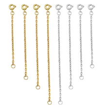 10pcs Iron 2mm Width Necklace Extension Chain with 6mm Spring Clasp 2/3/4/6 Inch For DIY Jewelry Making Accessories
10pcs Iron 2mm Width Necklace Extension Chain with 6mm Spring Clasp 2/3/4/6 Inch For DIY Jewelry Making Accessories