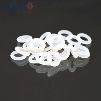 

AXK 4mm Thickness White O-ring Seals Silicon Food Grade Rubber OD 35/36/37/38/39/40/41/42/43/44mm O Rings Sealing Gasket Washer