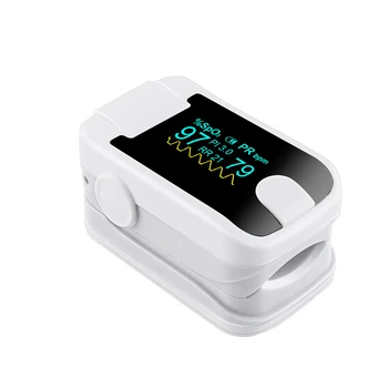 White Double Color OLED Fingertip Pulse Oximeter Audio Alarm Pulse Sound SPO2 PR PI Respiration Rate Monitor
White Double Color OLED Fingertip Pulse Oximeter Audio Alarm Pulse Sound SPO2 PR PI Respiration Rate Monitor