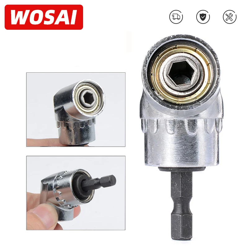 WOSAI 105 Degrees 1/4" Electric Hex Drill Bit Adjustable Hex Bit Angle Driver Electric Drill Socket Holder Adaptor Tools
WOSAI 105 Degrees 1/4" Electric Hex Drill Bit Adjustable Hex Bit Angle Driver Electric Drill Socket Holder Adaptor Tools