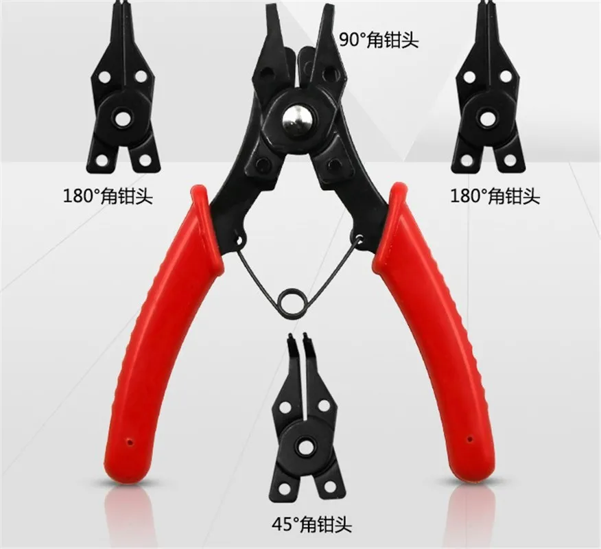 Car 4 in 1 Set multi-function ring pliers four-head retaining ring Remover Retaining circlip pliers shaft spring set
Car 4 in 1 Set multi-function ring pliers four-head retaining ring Remover Retaining circlip pliers shaft spring set