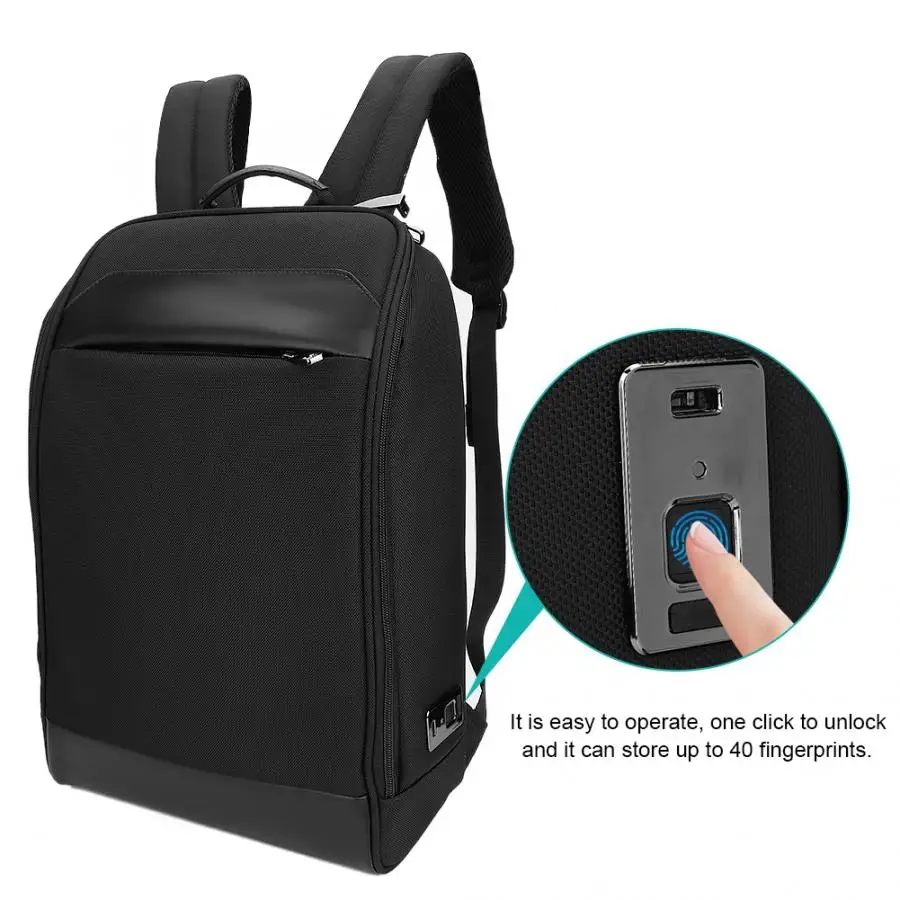 Portable Smart Fingerprint Lock Backpack Anti-Theft Laptop Bag with USB Charging Storage Capacity 40pcs
Portable Smart Fingerprint Lock Backpack Anti-Theft Laptop Bag with USB Charging Storage Capacity 40pcs