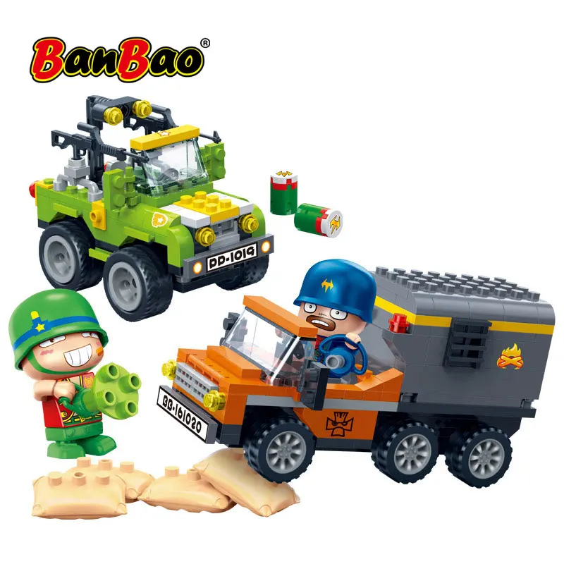 Banbao PowpowBing Caisson SUV Transport vehicle soldier blocks Building bricks Educational Toys Military model for boy children
Banbao PowpowBing Caisson SUV Transport vehicle soldier blocks Building bricks Educational Toys Military model for boy children