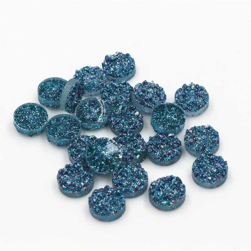 New Fashion 8mm 10mm 40pcs Sea blue AB Colors Natural ore Style Flat back Resin Cabochons For Bracelet Earrings accessories 
New Fashion 8mm 10mm 40pcs Sea blue AB Colors Natural ore Style Flat back Resin Cabochons For Bracelet Earrings accessories