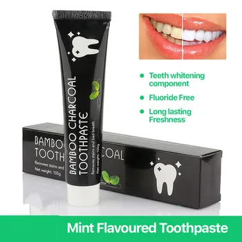 Bamboo Activated Charcoal Toothpaste Teeth Whitening remove smoking tea coffer stains tooth oral care health natural black 105g
Bamboo Activated Charcoal Toothpaste Teeth Whitening remove smoking tea coffer stains tooth oral care health natural black 105g