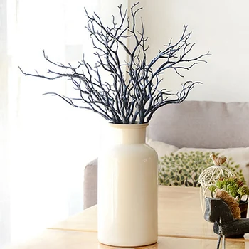 

Simulation Tree Branch Plantas Artificiales Home Decor Accessories Garden Bedroom Living Room Decor Bonsai Plastic Branches