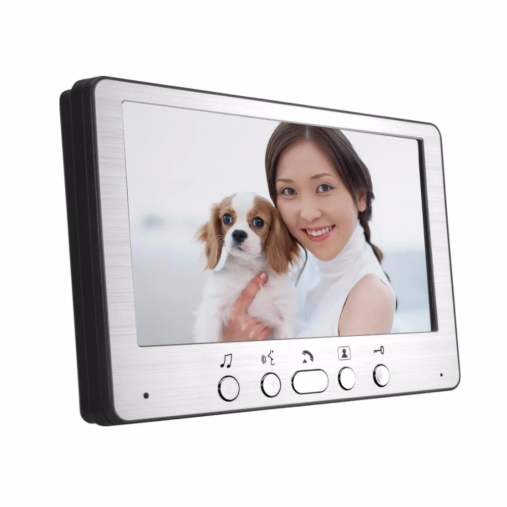 7 inch TFT LCD Video Door Phone Visual Video Intercom Speakerphone Intercom System +2 Monitor +1 Waterproof Outdoor IR Camera
7 inch TFT LCD Video Door Phone Visual Video Intercom Speakerphone Intercom System +2 Monitor +1 Waterproof Outdoor IR Camera