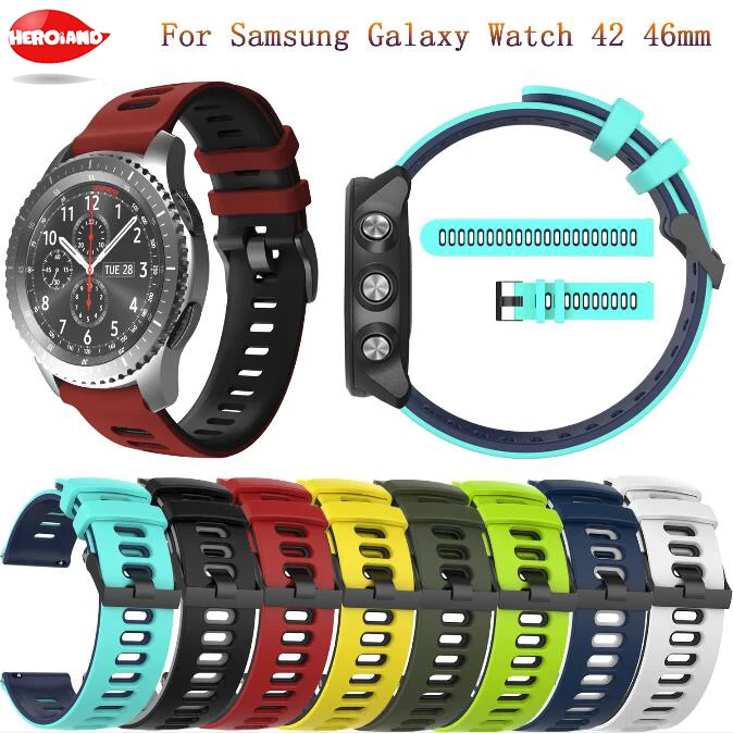 

Correa Silicone Band for Samsung Galaxy Watch Active2 46mm 42mm Gear S3 Classic and Frontier Strap Watchband Bracelet ремешок