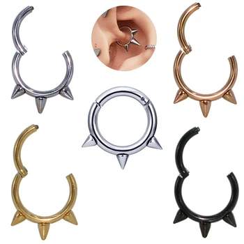 4PCS Surgical Steel Nose Piercing Sharp Cone Septum Clicker Helix Ear Piercings Ear Tragus Cartilage Conch Daith Rook Piercing
4PCS Surgical Steel Nose Piercing Sharp Cone Septum Clicker Helix Ear Piercings Ear Tragus Cartilage Conch Daith Rook Piercing