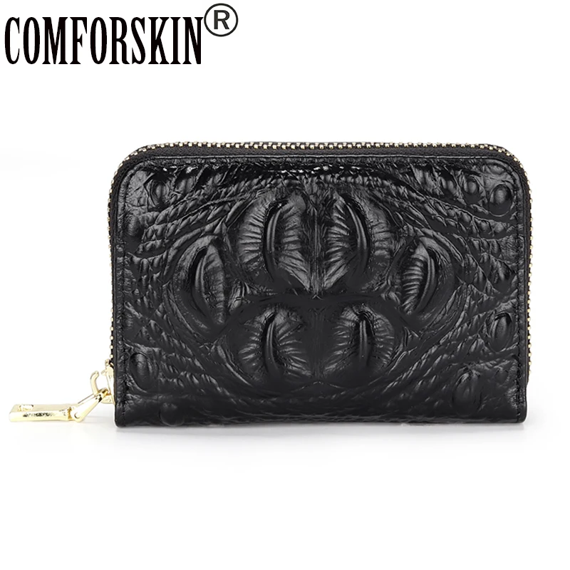 COMFORSKIN Crocodile Pattern Men Card Wallet Genuine Leather Causal Credit Card Holders Multi-function Card Cases For Female
COMFORSKIN Crocodile Pattern Men Card Wallet Genuine Leather Causal Credit Card Holders Multi-function Card Cases For Female