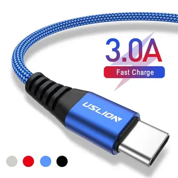 3A Braided USB Type-C Charger Cord Fast Charging Cable For Samsung Huawei Android Tablet mobile Phone High-speed Date Line TSLM1
3A Braided USB Type-C Charger Cord Fast Charging Cable For Samsung Huawei Android Tablet mobile Phone High-speed Date Line TSLM1