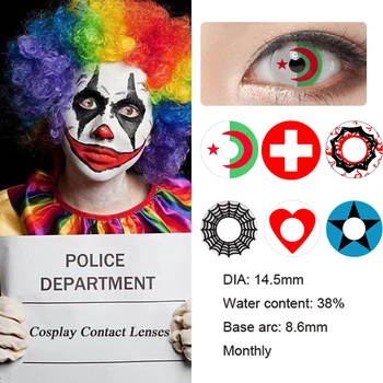 2pcs/1 pair Exclusive Style Cosplay Color Contact Lens Colored Contact Lenses Eye Makeup Anime Vampire Props Halloween Costume
2pcs/1 pair Exclusive Style Cosplay Color Contact Lens Colored Contact Lenses Eye Makeup Anime Vampire Props Halloween Costume
