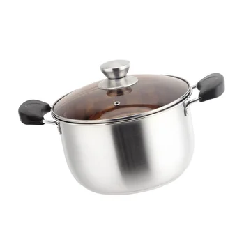 Stainless Steel Stockpot with Lid Double Handles Cooking Pot Thick Kitchen Soup Pot for Home (18cm)
Stainless Steel Stockpot with Lid Double Handles Cooking Pot Thick Kitchen Soup Pot for Home (18cm)