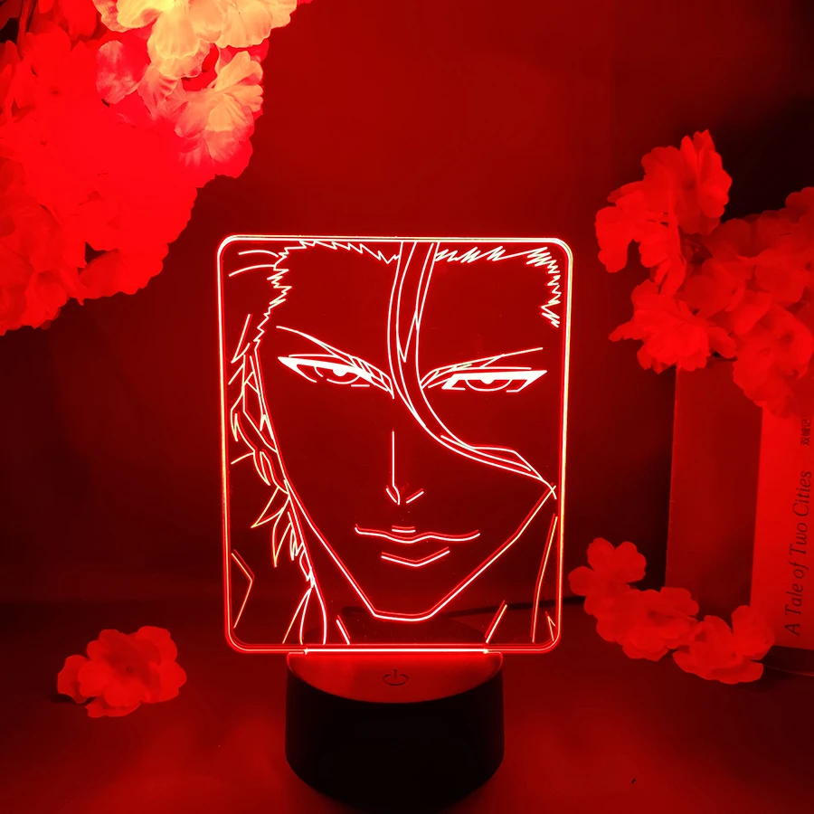 Светодиодная аниме-лампа Aizen Sosuke с сенсорным управлением, освещение вверх для манги, художественное украшение для стола в спальне, меняющее цвет
Светодиодная аниме-лампа Aizen Sosuke с сенсорным управлением, освещение вверх для манги, художественное украшение для стола в спальне, меняющее цвет