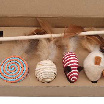 7pcs/set New Funny Cat Stick Set Pet Cats Interactive Play Toy Simulation Mouse Molar Feather Pet Supplies Gift For Cat
7pcs/set New Funny Cat Stick Set Pet Cats Interactive Play Toy Simulation Mouse Molar Feather Pet Supplies Gift For Cat