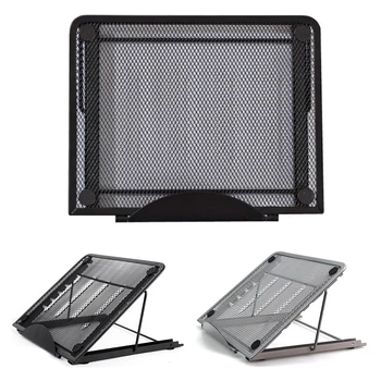 Holder Metal Mesh Laptop Stand Cooling Rack Folding Adjustable Desktop Non Slip Portable Ventilated 
Holder Metal Mesh Laptop Stand Cooling Rack Folding Adjustable Desktop Non Slip Portable Ventilated