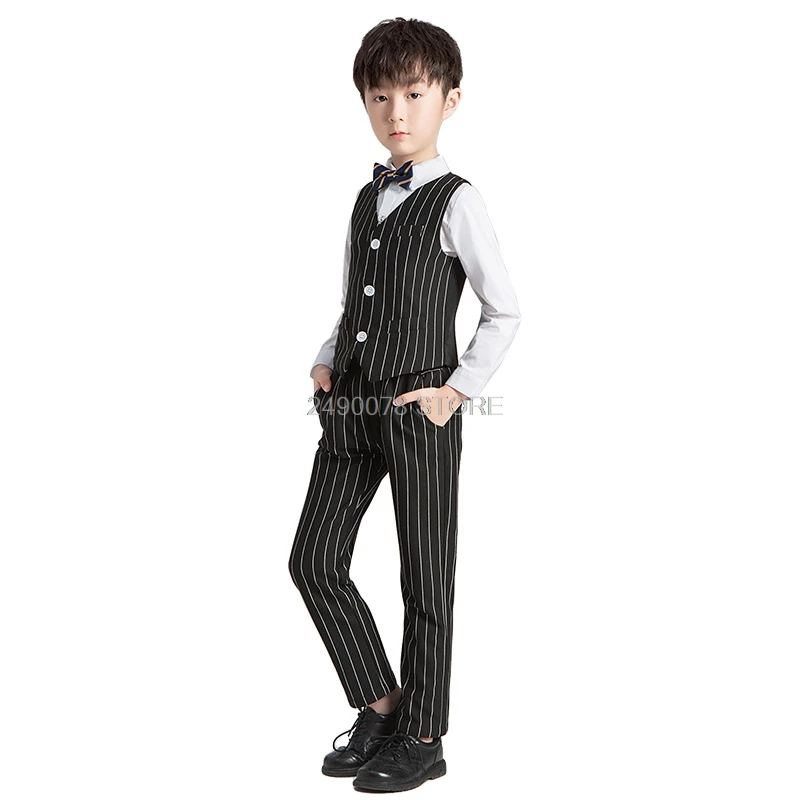 Kids Summer Vest +Pants+Tie 3pcs Clothing Set Flower Boys Formal Suit for Wedding Children Prom Performance Piano Dance Costume
Kids Summer Vest +Pants+Tie 3pcs Clothing Set Flower Boys Formal Suit for Wedding Children Prom Performance Piano Dance Costume