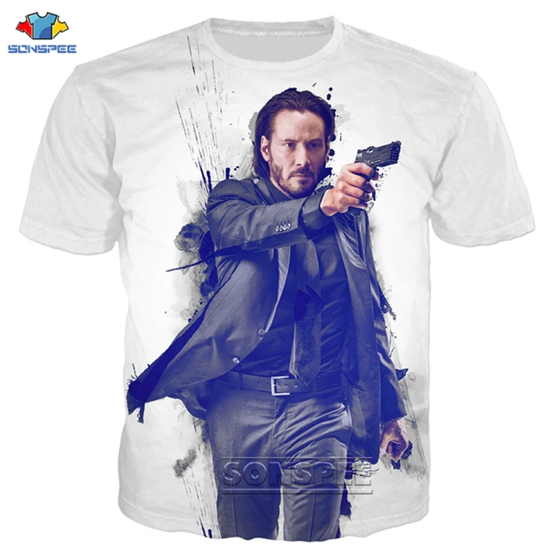 SONSPEE Summer Fashion John Wick Chapter 3 T Shirt New Men 3D Print T-shirts Women Movie Short Sleeve Streetwear Tee Shirt Top
SONSPEE Summer Fashion John Wick Chapter 3 T Shirt New Men 3D Print T-shirts Women Movie Short Sleeve Streetwear Tee Shirt Top