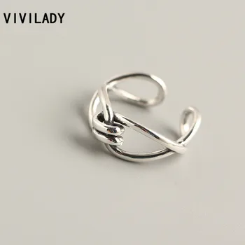 VIVILADY 925 Sterling Silver Opened Twisted Knotted Women Ring INS Japan Korean Design Trendy Party Jewelry Bijoux
VIVILADY 925 Sterling Silver Opened Twisted Knotted Women Ring INS Japan Korean Design Trendy Party Jewelry Bijoux