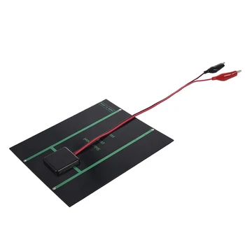 2.5W 5V Solar Cell Polycrystalline Solar Panel+Crocodile Clip For Charging 3.7V Battery Solar Charger 150*130MM
2.5W 5V Solar Cell Polycrystalline Solar Panel+Crocodile Clip For Charging 3.7V Battery Solar Charger 150*130MM