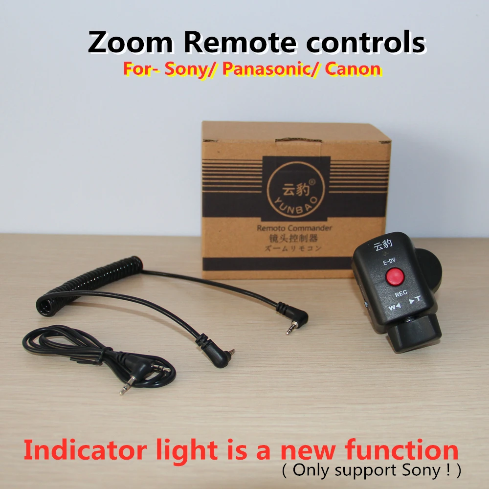 Remote Control Zoom Remote Controller for SONY,CANON with LANC or ACC jack
Remote Control Zoom Remote Controller for SONY,CANON with LANC or ACC jack