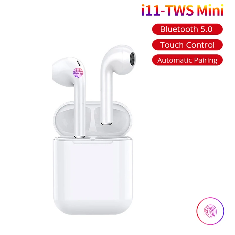 i11 TWS Bluetooth 5.0 Wireless Earphone Mini Earbuds Headphone Stereo Sport Headset With Mic Handsfree Earphone For iPhone 11 XR
i11 TWS Bluetooth 5.0 Wireless Earphone Mini Earbuds Headphone Stereo Sport Headset With Mic Handsfree Earphone For iPhone 11 XR