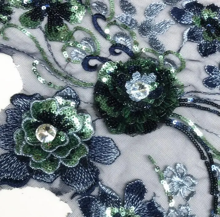 42*28CM Blue sequined cheongsam lace applique fabric dress wedding Dance diy textiles elastic tissu cloth fabric C962
42*28CM Blue sequined cheongsam lace applique fabric dress wedding Dance diy textiles elastic tissu cloth fabric C962