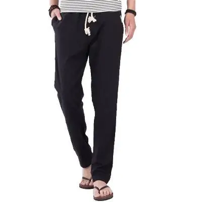 2020 New Style Summer Men's Skinny Solid Color with Drawstring Thin Flax MEN'S Trousers Slim Fit Cotton Linen Pants
2020 New Style Summer Men's Skinny Solid Color with Drawstring Thin Flax MEN'S Trousers Slim Fit Cotton Linen Pants