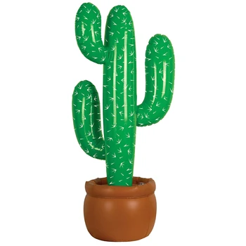

1pcs inflatable cactus fiesta party decor southwest mexican western desert old west