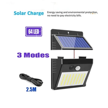 64/30 LEDs PIR Motion Sensor Solar Street Light Garden Security Lamp Outdoor Light Waterproof Energy Saving Wall Lamps optional
64/30 LEDs PIR Motion Sensor Solar Street Light Garden Security Lamp Outdoor Light Waterproof Energy Saving Wall Lamps optional