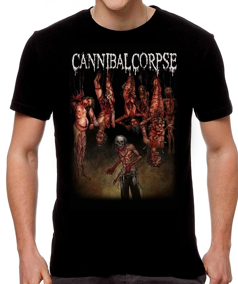 Fashion Printing Cotton Men's T-shirt Cannibal Corpse Short Sleeve T-Shirt Mens Funny T Shirts |