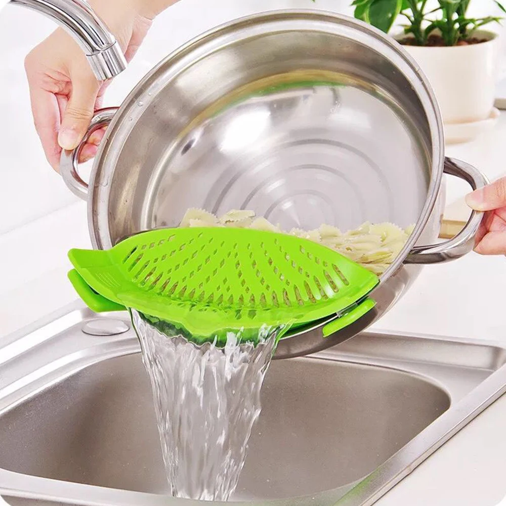 Silicone Colanders Kitchen Clip On Pot Strainer Drainer For Draining Liquid Univers Draining Pasta Fruit Vegetable Washing Tools
Silicone Colanders Kitchen Clip On Pot Strainer Drainer For Draining Liquid Univers Draining Pasta Fruit Vegetable Washing Tools