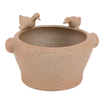 1PC Creative Coarse Pottery Flowerpot Animals Ducks Hydroponic Flowerpot(Coffee) 
1PC Creative Coarse Pottery Flowerpot Animals Ducks Hydroponic Flowerpot(Coffee)