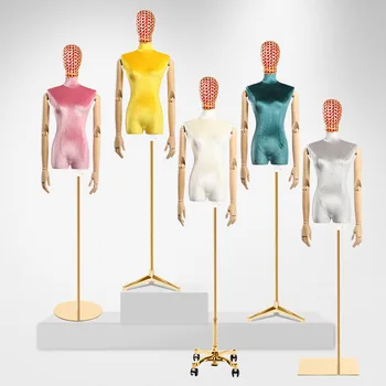 Best Quality Gemstone Head Electroplated Mannequin Gold and Silver Head Cashmere Cloth Model
Best Quality Gemstone Head Electroplated Mannequin Gold and Silver Head Cashmere Cloth Model