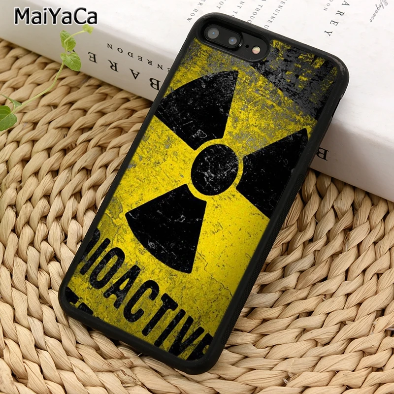 Фото MaiYaCa Yellow Radioactive Sign Phone Case For iPhone X XR XS 11 12 13 Pro MAX 5 6 6S 7 8 Plus Samsung Galaxy S7edge S8 S9 S10 | Мобильные