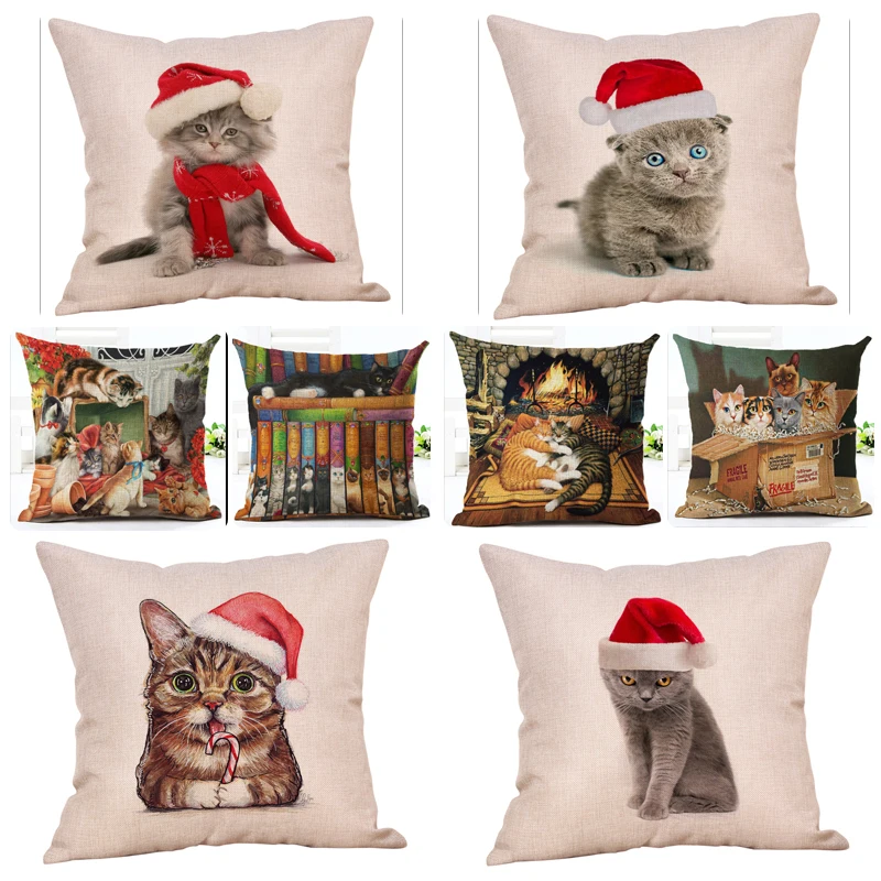 Cute Cat Pillow Cases Canadian Cushion Cover Pillow Cover for Sofa Home Chair Decoratives Throw Pillowcases Linen Polyester
Cute Cat Pillow Cases Canadian Cushion Cover Pillow Cover for Sofa Home Chair Decoratives Throw Pillowcases Linen Polyester