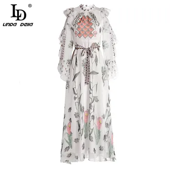 LD LINDA DELLA Summer Fashion Designer Long Dress Women's Ruffles Sleeve off shoulder Floral Print Belted Chiffon Dresses
LD LINDA DELLA Summer Fashion Designer Long Dress Women's Ruffles Sleeve off shoulder Floral Print Belted Chiffon Dresses