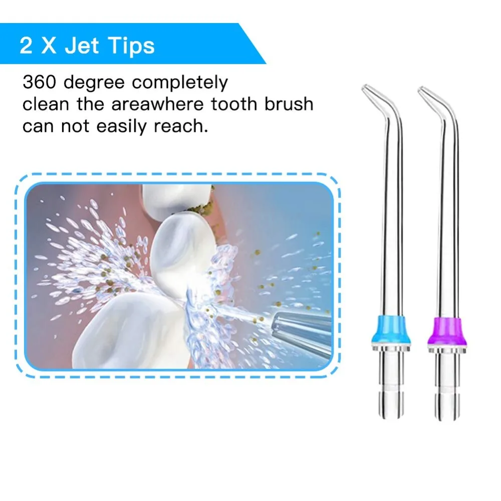 5 Modes Oral Irrigator USB Rechargeable Water Floss Portable Dental Water Flosser Jet 300ml Irrigator Dental Teeth Cleaner+5 Jet