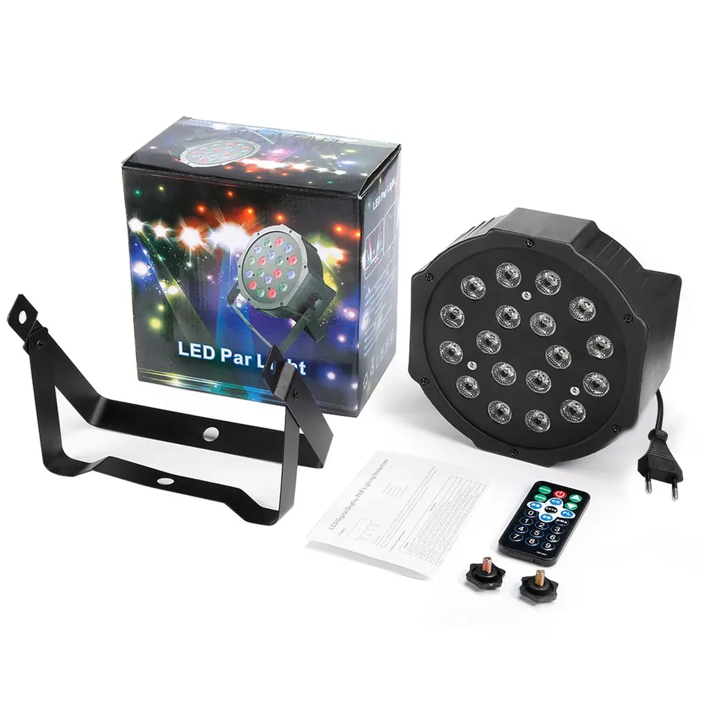 OUTAD 18LED Par Lights for Stage Lighting with RGB Magic Effect by Remote Control and 512 Red Green Blue Light
OUTAD 18LED Par Lights for Stage Lighting with RGB Magic Effect by Remote Control and 512 Red Green Blue Light