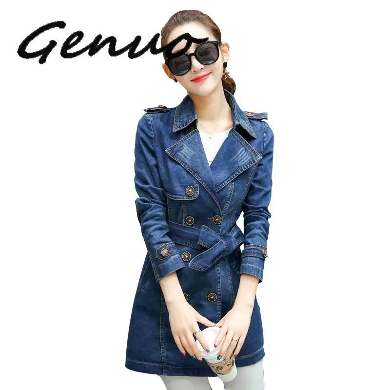 Genuo New 2020 Denim Jacket Women Long Sleeve Spring Autumn Mid-length Elegant Jeans Jacket Slim Hot New Outerwear Plus Size XXX
Genuo New 2020 Denim Jacket Women Long Sleeve Spring Autumn Mid-length Elegant Jeans Jacket Slim Hot New Outerwear Plus Size XXX