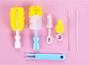 50set 6pcs/set Baby Bottle Nipple Straw Brush Cleaning Set Sponge Ninon Bottle Brushes Bottle Feeding 6 Piece Suit
50set 6pcs/set Baby Bottle Nipple Straw Brush Cleaning Set Sponge Ninon Bottle Brushes Bottle Feeding 6 Piece Suit
