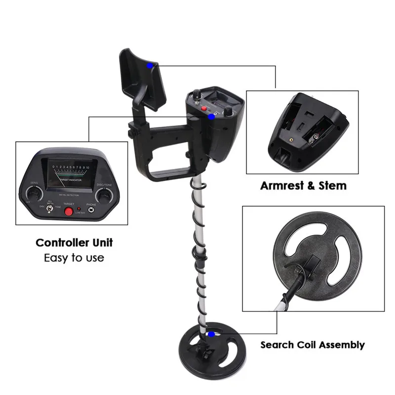 Professtional Metal Detector MD-4040 Under Ground Adjustable Gold Detector Treasure Hunter Tracker Seeker Metal Circuit Detector
Professtional Metal Detector MD-4040 Under Ground Adjustable Gold Detector Treasure Hunter Tracker Seeker Metal Circuit Detector