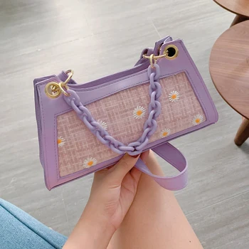 Creative Design Women PU Splicing Woven Handbag Purse Classic Texture Chic Lady Daisy Beach Totes Small Shoulder Bag
Creative Design Women PU Splicing Woven Handbag Purse Classic Texture Chic Lady Daisy Beach Totes Small Shoulder Bag