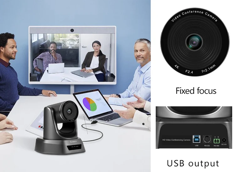 NV4K Utral 4k 30fps видеокамера для видеоконференции USB Plug and Play фиксированная камера 138 °
