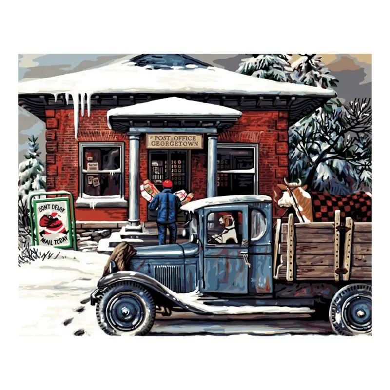 Paintings By Numbers DIY Household Christmas Decor Children's Gift Postman Theme Funny Wall Decor Covered Diamond Painting 1PC
Paintings By Numbers DIY Household Christmas Decor Children's Gift Postman Theme Funny Wall Decor Covered Diamond Painting 1PC