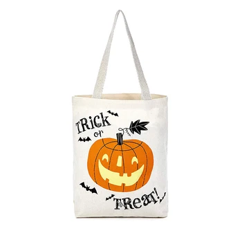 Halloween Tote Bag Trick or Treat Pumpkin Reusable Canvas Bag Cartoon Grocery Portable Shopping Cotton Bag Custom 27x20x0.5cm-WT
Halloween Tote Bag Trick or Treat Pumpkin Reusable Canvas Bag Cartoon Grocery Portable Shopping Cotton Bag Custom 27x20x0.5cm-WT