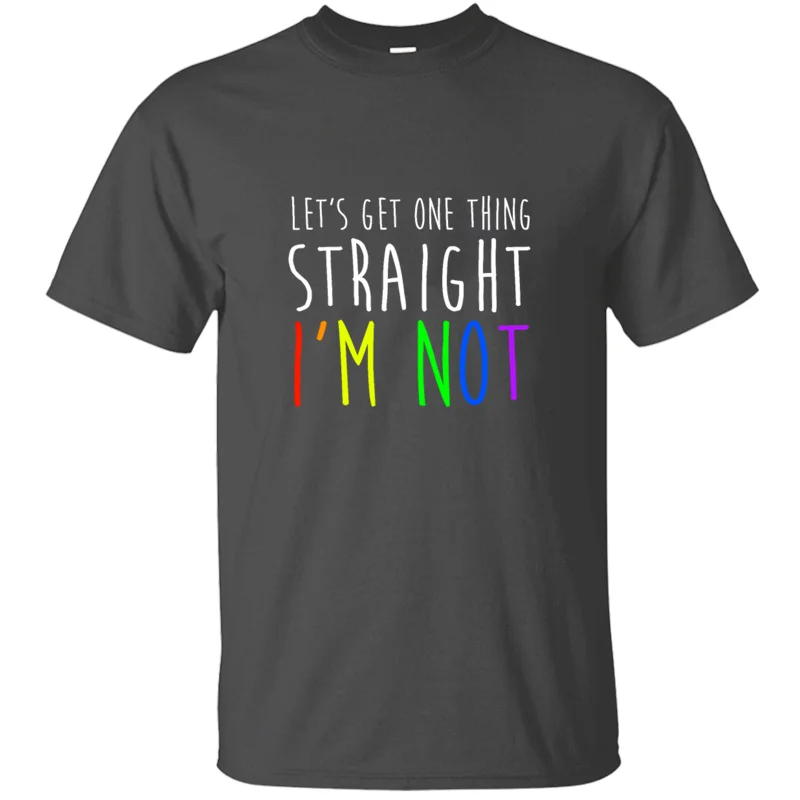 Newest Let's Get One Thing Straight I'm Not Lgbt Tshirt Humor Cool Gray Male Adult T Shirts Plus Size S-5xl Top Quality
Newest Let's Get One Thing Straight I'm Not Lgbt Tshirt Humor Cool Gray Male Adult T Shirts Plus Size S-5xl Top Quality