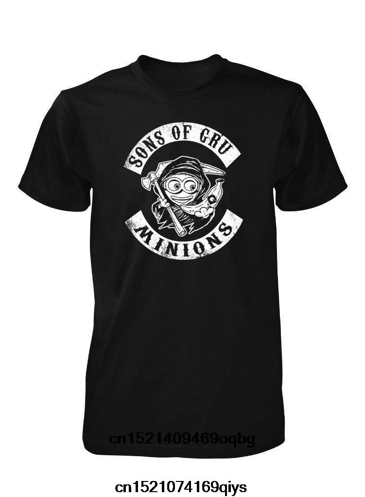 Newest Sons Of Gruu Anarchy Minions Despicable Mush Up Design 100% Cotton Short Sleeve Tees Summer Popular T Shirt
Newest Sons Of Gruu Anarchy Minions Despicable Mush Up Design 100% Cotton Short Sleeve Tees Summer Popular T Shirt
