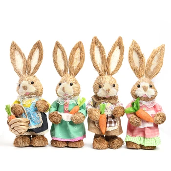 Simulation Straw Easter Rabbit New House Layout Craft Decor For Easter Home Window Decor Ornament Photography Props Child Gift
Simulation Straw Easter Rabbit New House Layout Craft Decor For Easter Home Window Decor Ornament Photography Props Child Gift