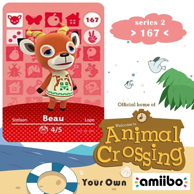 167 Animal Crossing Amiibo Card Beau Amiibo Card Animal Crossing Series 2 Beau Nfc Card Work for Ns Games Fast Shipping
167 Animal Crossing Amiibo Card Beau Amiibo Card Animal Crossing Series 2 Beau Nfc Card Work for Ns Games Fast Shipping
